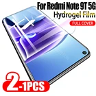 1-2 шт гидрогель для Xiaomi Redmi примечание 9T 5G гидрогель пленка среднего класса против царапин защитная плёнка для НУА Вэй для redmi 9t Note 9t экран объектив пленка