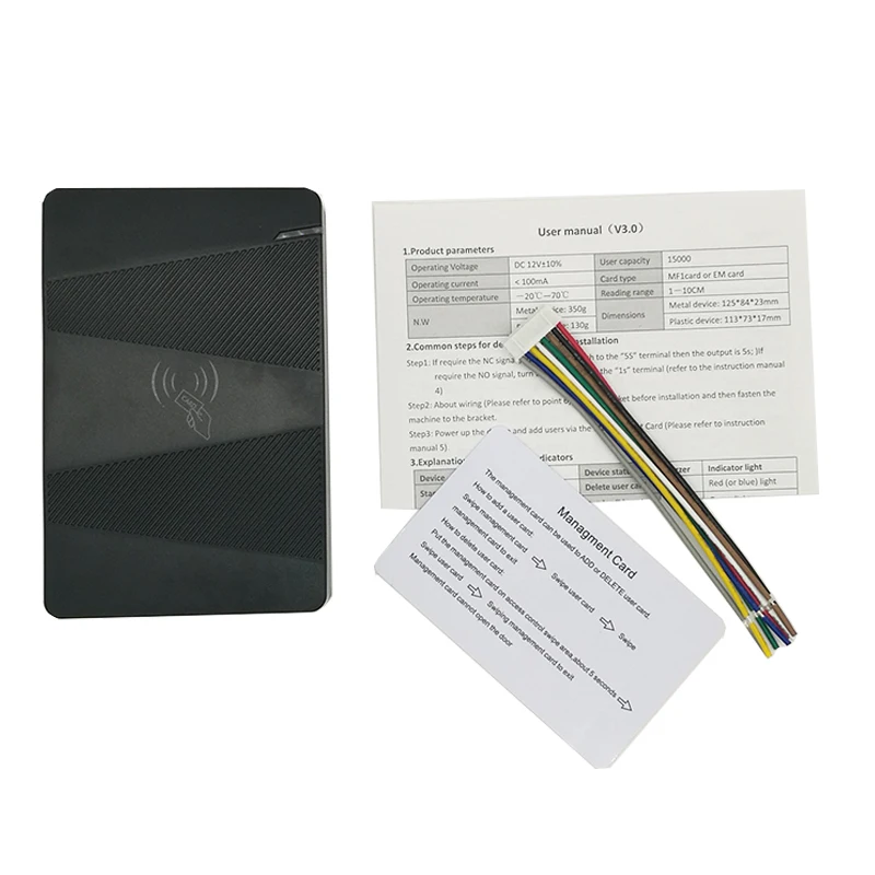 waterproof access control 125khz rfid em card reader door access control system door lock opener used for video intercom system free global shipping