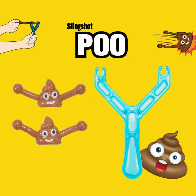 

Funny Poop Ejection Toy Slingshot Fake Poop Antistress Gadget Aldult Vent Novelty Children's Adult Toy Children Sticky Stool Toy