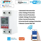 Умный измеритель электроэнергии TUYA APP, Wi-Fi, 6 кВтч, защита от утечки заземления и перенапряжения