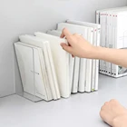 2 шт. акриловый прозрачный частей (по обеим сторонам) книга Дисплей стенд держатель в виде книжки с подставкой с держателем рамки документ Держатель подставка для канцелярских принадлежностей книгодержатель