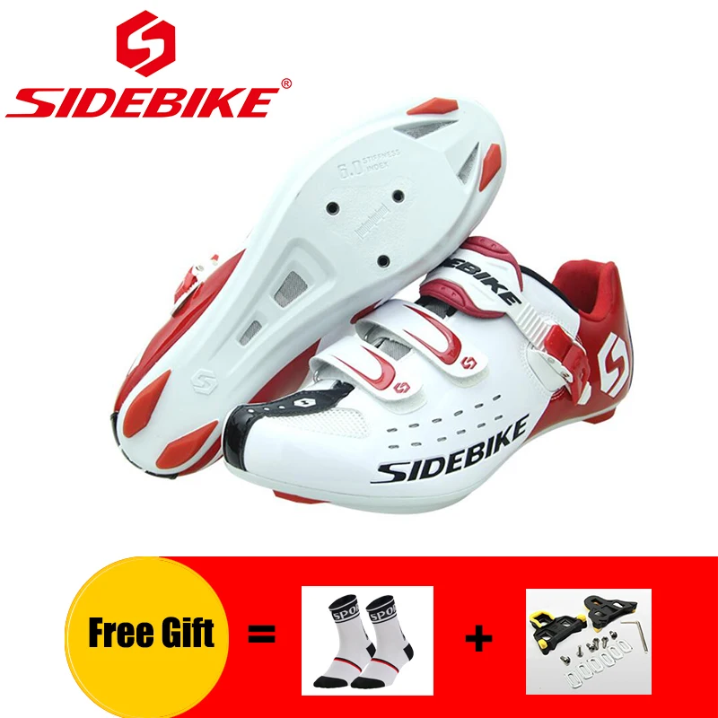 package 3 for W SIDEBIKE, обувь для шоссейного велосипеда, мужские велосипедные педали, бутсы, дышащие, самозакрывающиеся, дышащие, для езды на велосипеде, спортивные кроссовки - Цвет: package 3 for W