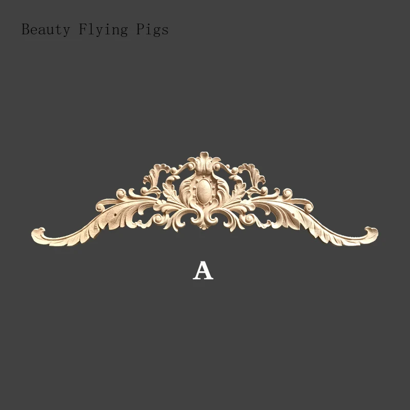 Прямая поставка Классическая резьба по дереву цветок из цельного дерева угловой