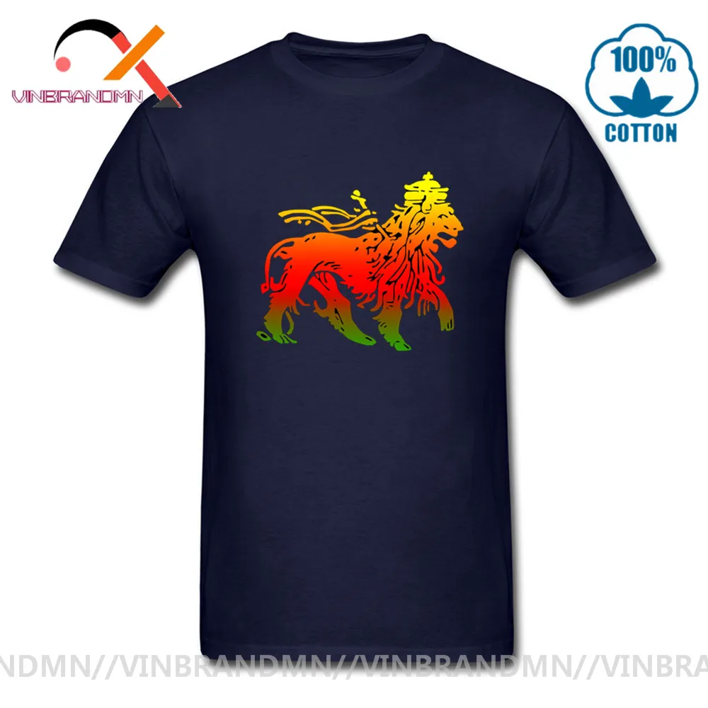 Мужская черная футболка с принтом AC/DC хлопковые футболки Rastafari Lion King летняя