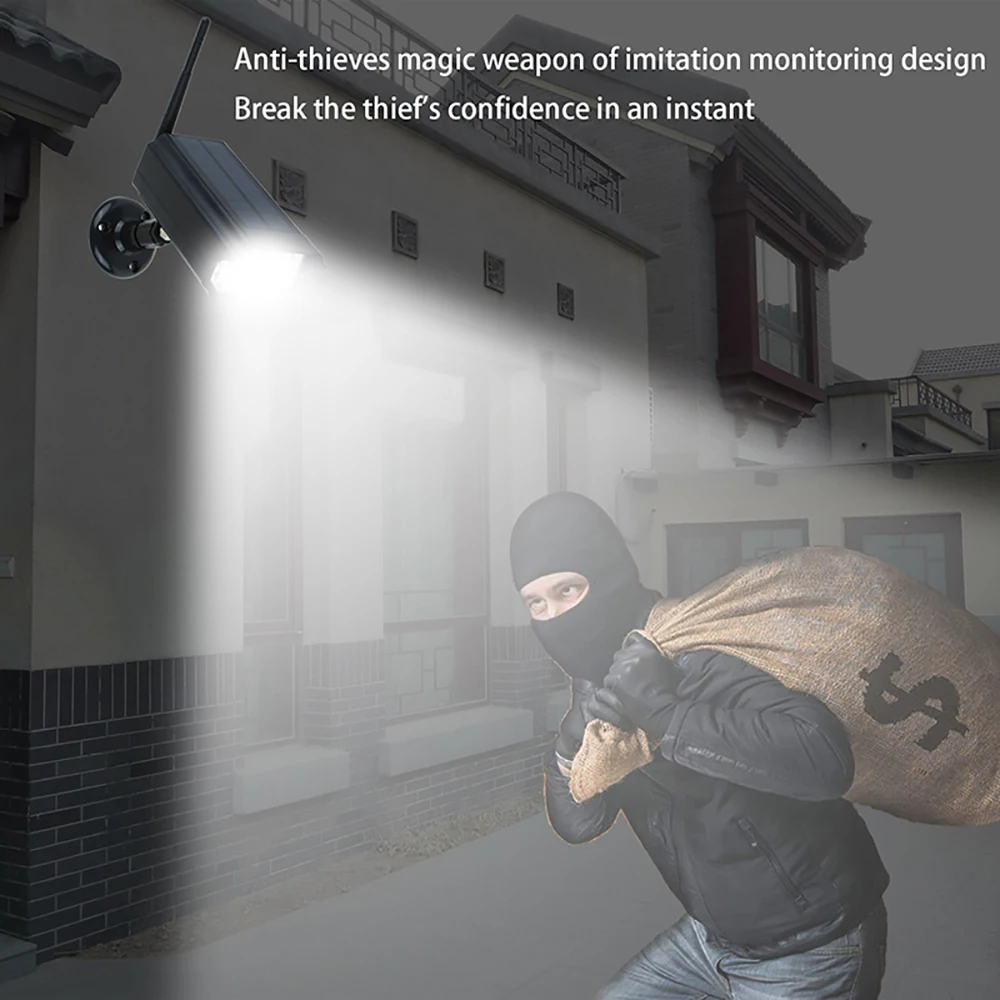 30 светодиодный светильник на солнечной батарее для наружной имитации