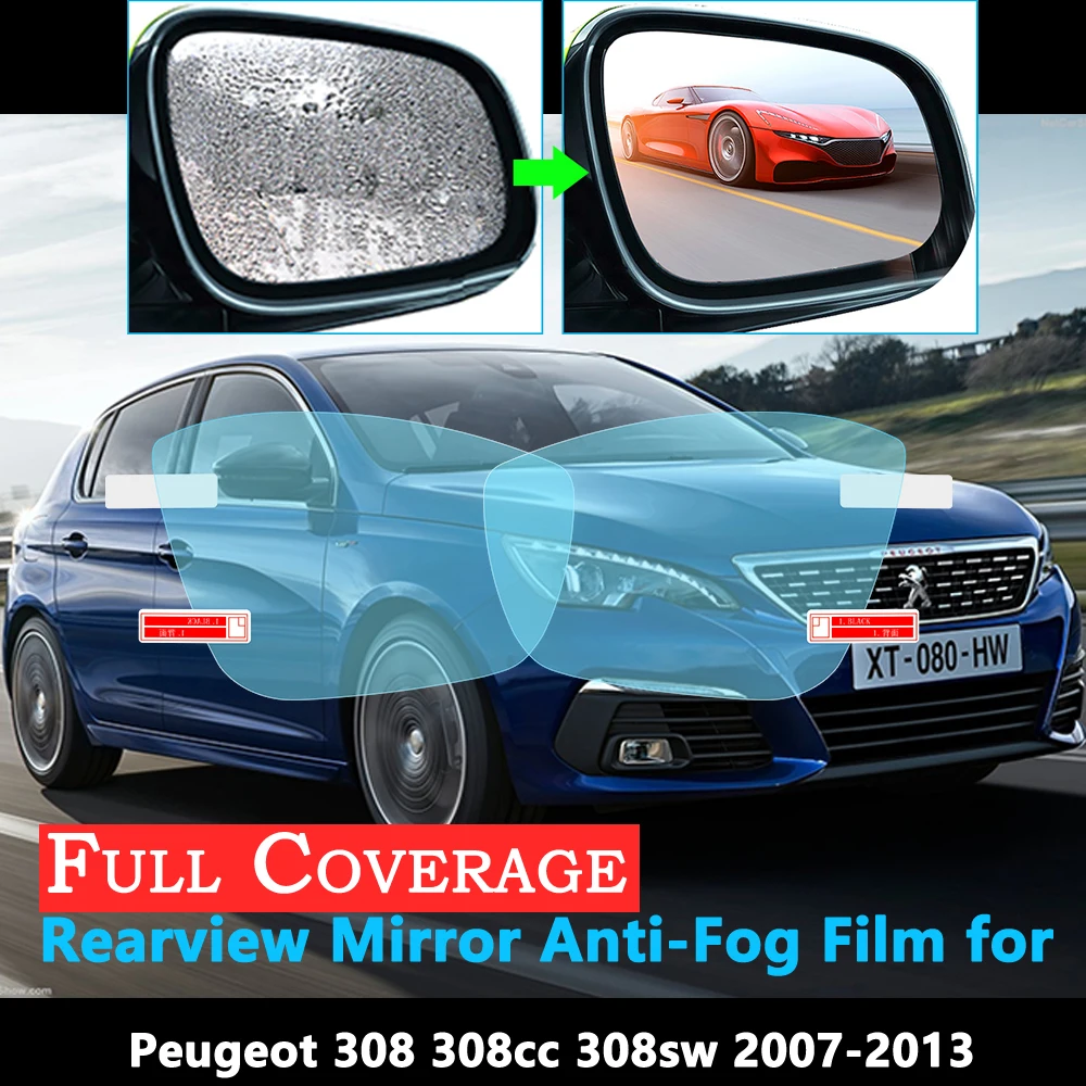 Полное покрытие Защитная пленка для peugeot 308 t7 t9 308cc 308sw 308gti 2007~ автомобиля зеркало заднего вида непромокаемые противотуманные аксессуары