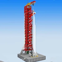 Apollo Saturn V Launch Umbilical Tower Space Shuttle Expedition Sets Building Blocks City Toy