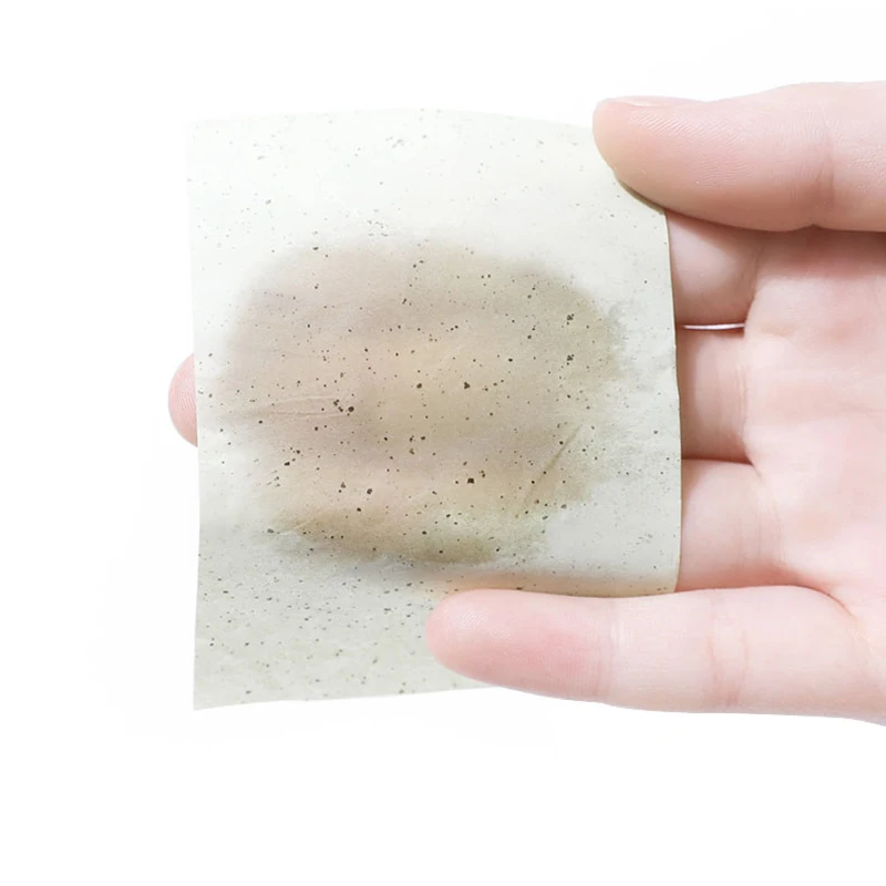 100 шт. поглощающий лист зеленого чая матча жирная для лица Матирующая ткань