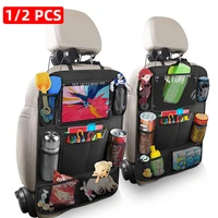 auto back seat organizer with touch screen tablet holder car backseat protector kick mats travel storage bag for kids children