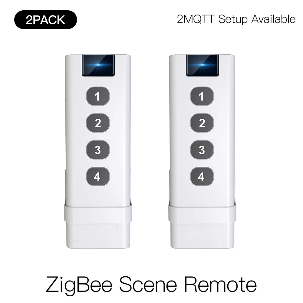

FUNSHION Smart ZigBee Scene Switch 4 Gang Remote Hand-held Zigbee Hub Required No limit to Control for Smart Home Automation