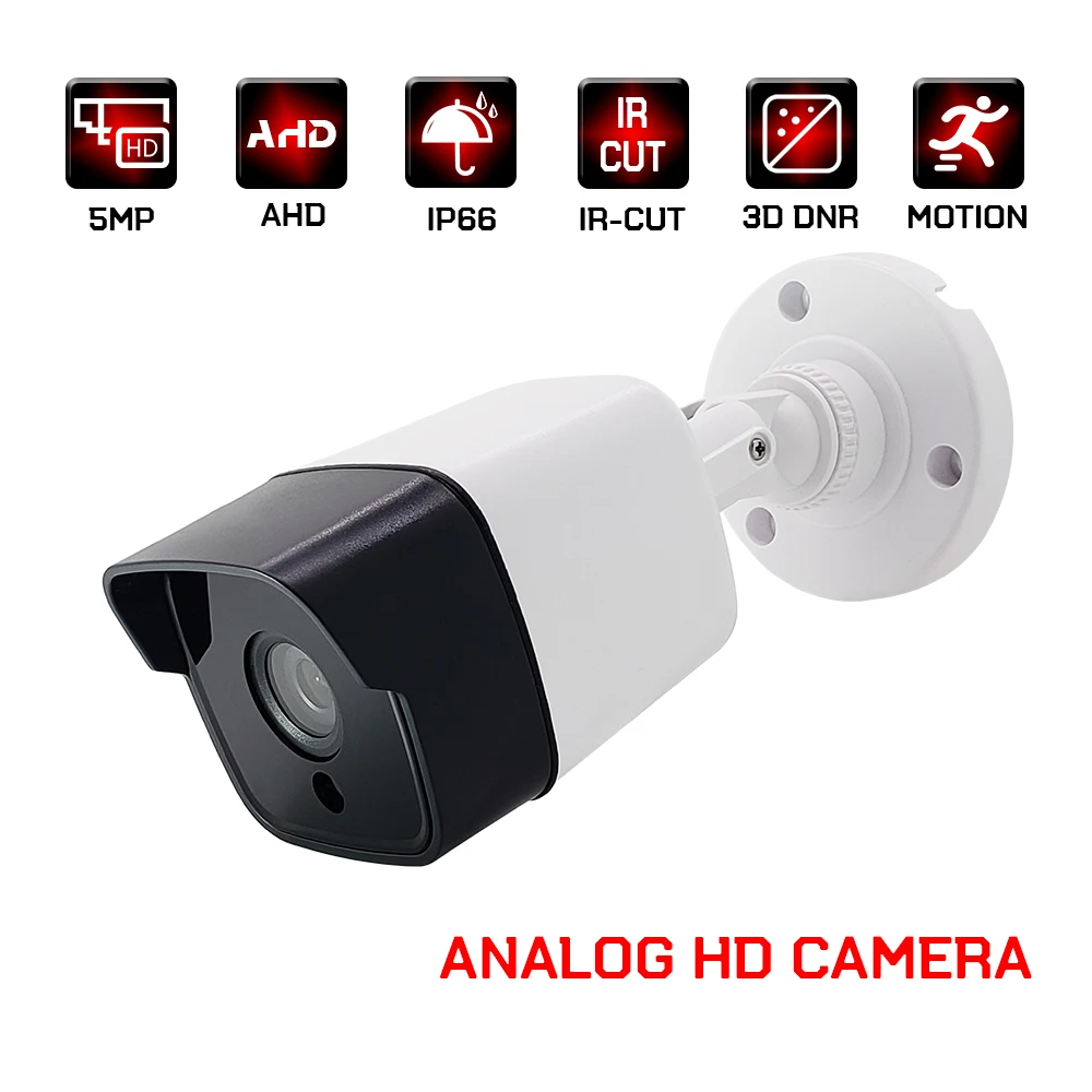 1080p аналоговая hd камера 2mp 4mp 5mp наружная Водонепроницаемая cctv видеонаблюдения