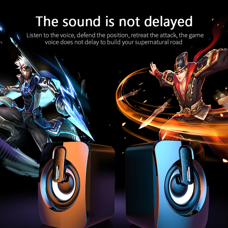 Миниатюрный компьютерный динамик проводная колонка с USB s 4D стерео звук объемный