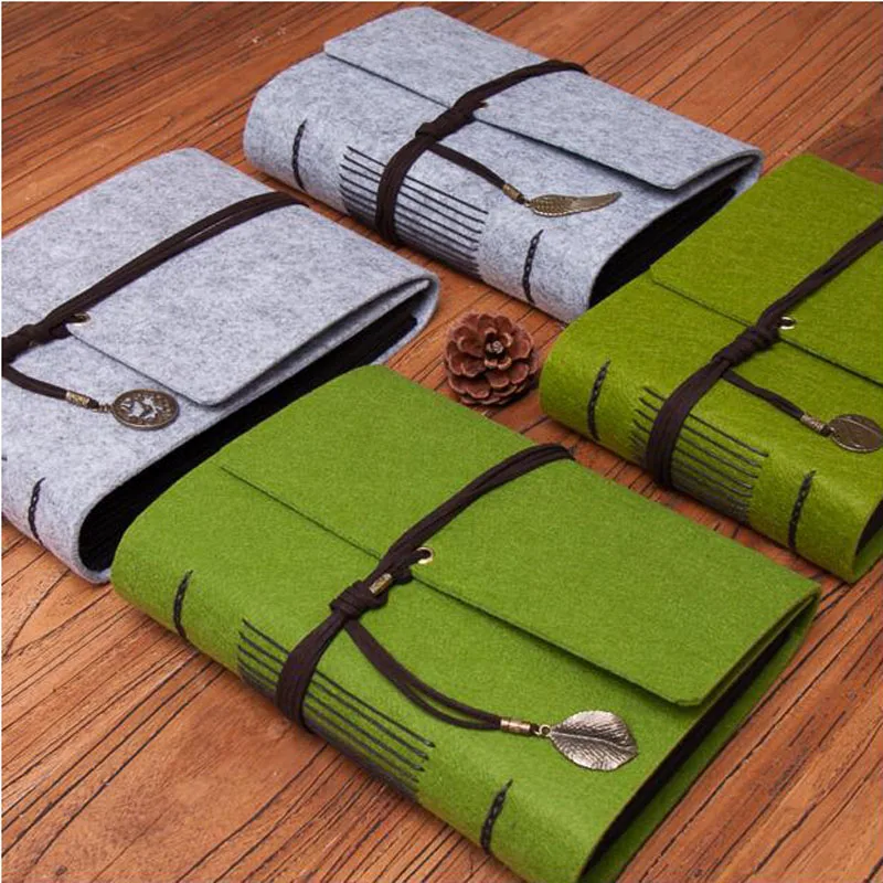 Бархатный фетровый Чехол ручной работы фотоальбом винтажные фотографии