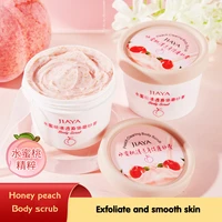 jiaya honey peach body scrub private label cleaning old cutin balance water and oil deep clean pores