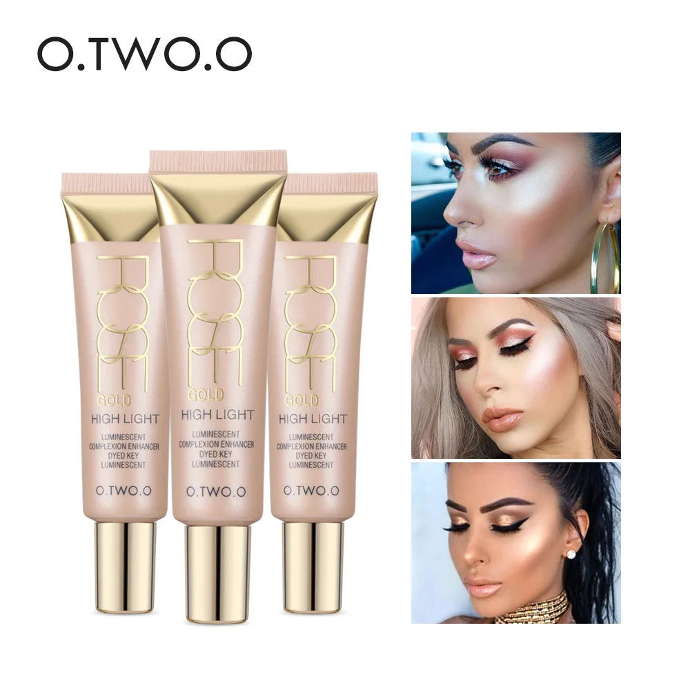 

O.TWO.O Makeup Highlighter Face Brightener High-light Lying Silkworm Brightening Eye Shadow Liquid Foundation Concealer Lasting