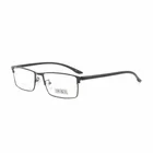 Модные Удобные деловые металлические очки с полной оправой, мужские красивые очки с большой оправой и стальной оправой, очки для Большого Лица F0017