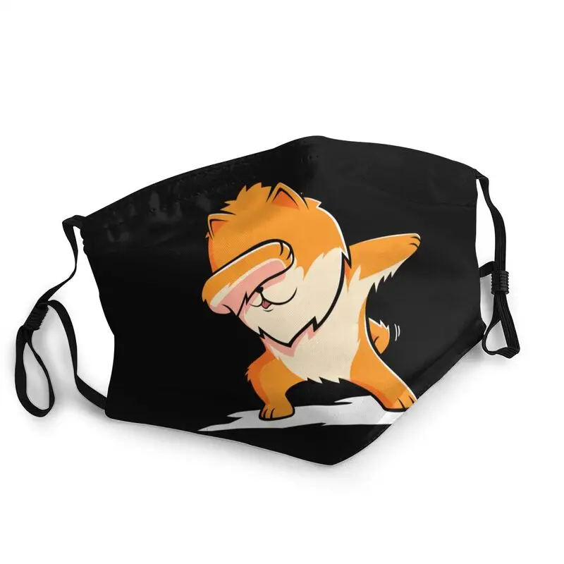 

Маска для танцев и движений Померанской собаки, многоразовая маска для лица, маска для взрослых с забавными собаками, пылезащитный чехол, ре...