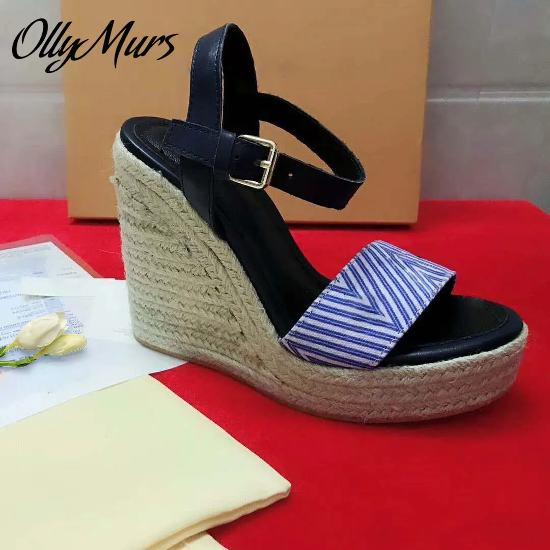 

Ollymurs New Spring Summer Platform HIgh Heel Sandals Open Toe Luxury Designer Wedges Shoes Women ladies shoes and sandals