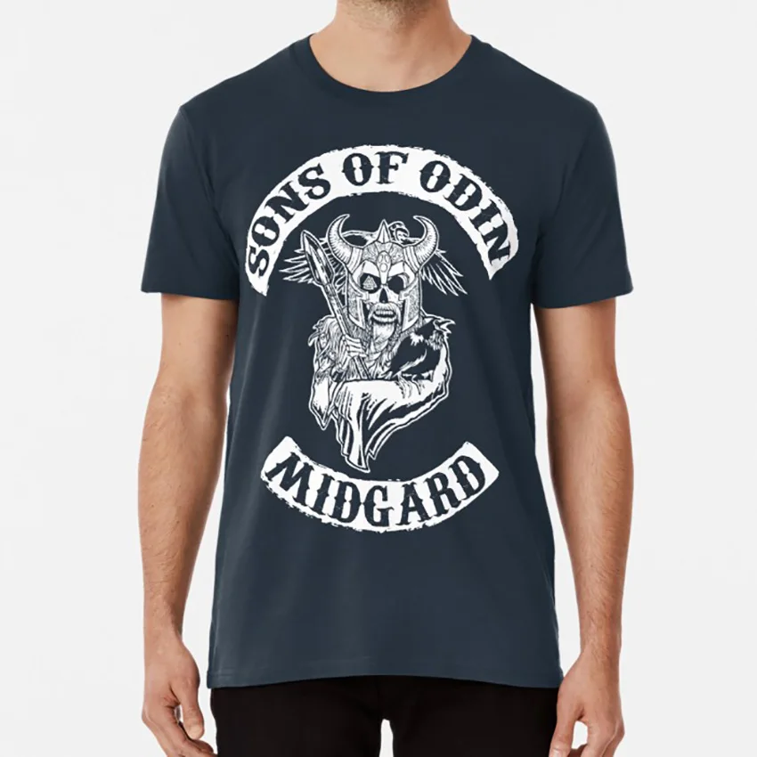 Футболка с изображением сыновей Одина-Мидгарда команды анархии Одина Тора