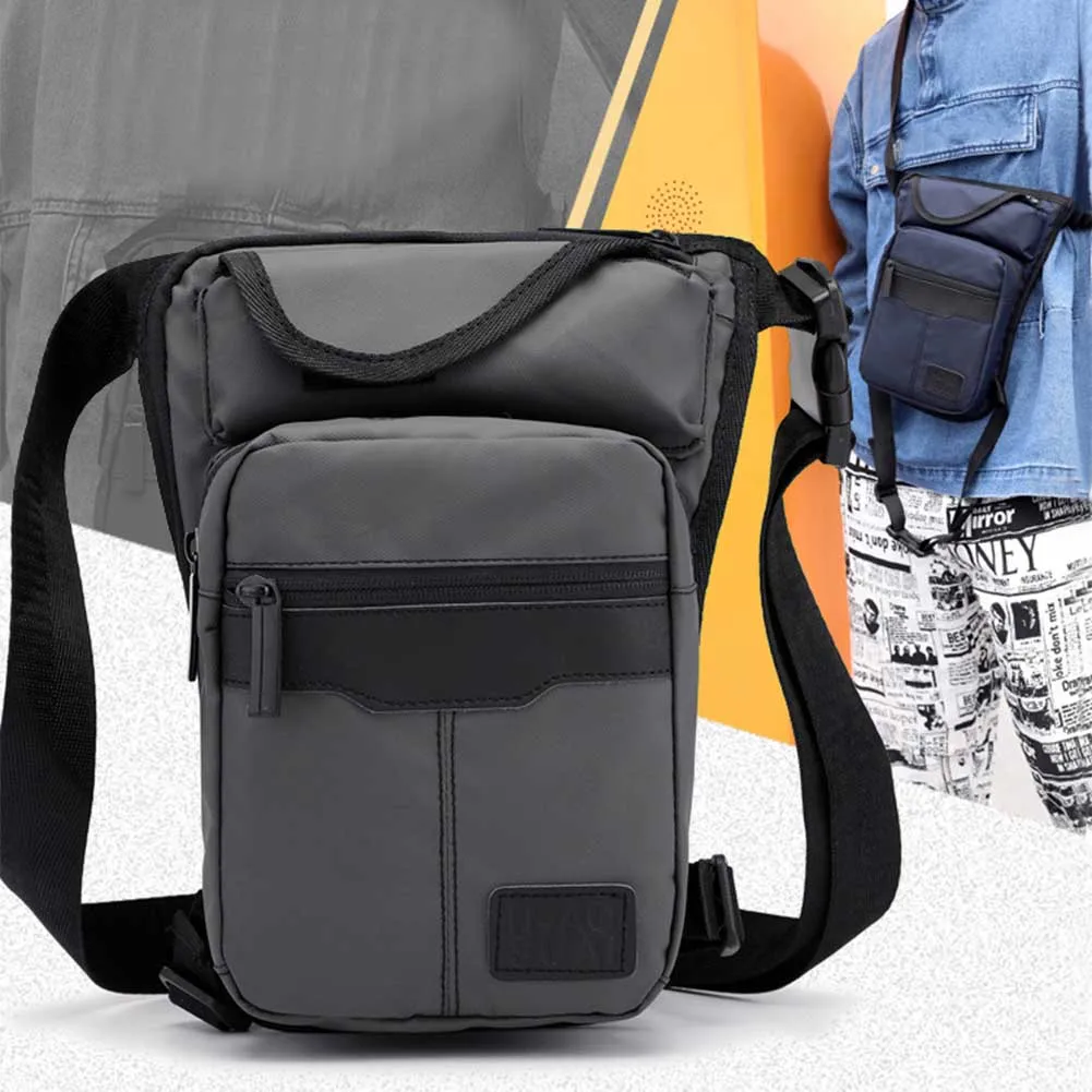 

Men Outdoor Riding Adjustable Strap Storage Sport Elastic Leg Bag Bicycle Crossbody Wear Resistant Large Capacity Waterproof