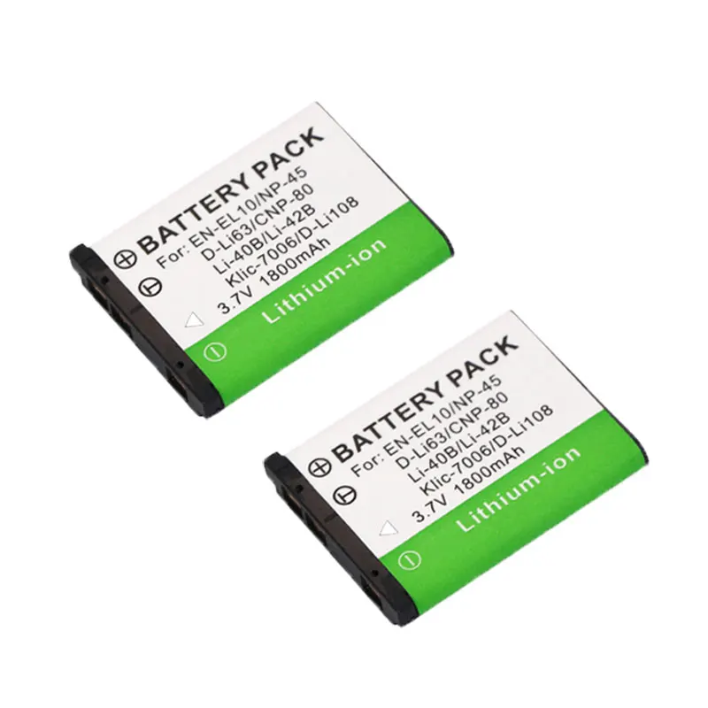 Li 42b 40B ion аккумулятор 42B Батарея для цифровой камеры Olympus NP 45 Nikon EN EL10 D Li63 Li108 80 CNP80 KLIC