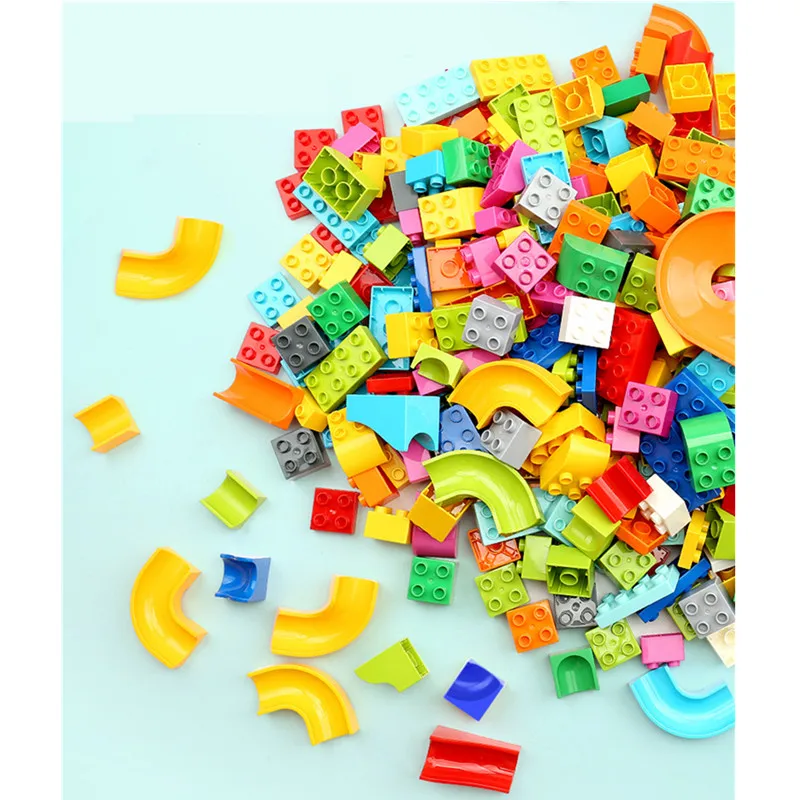 500g Marble Race Run Large Basic Building Blocks Complementary Parts for Wall Desk Compatible Particles Children Toys | Игрушки и хобби