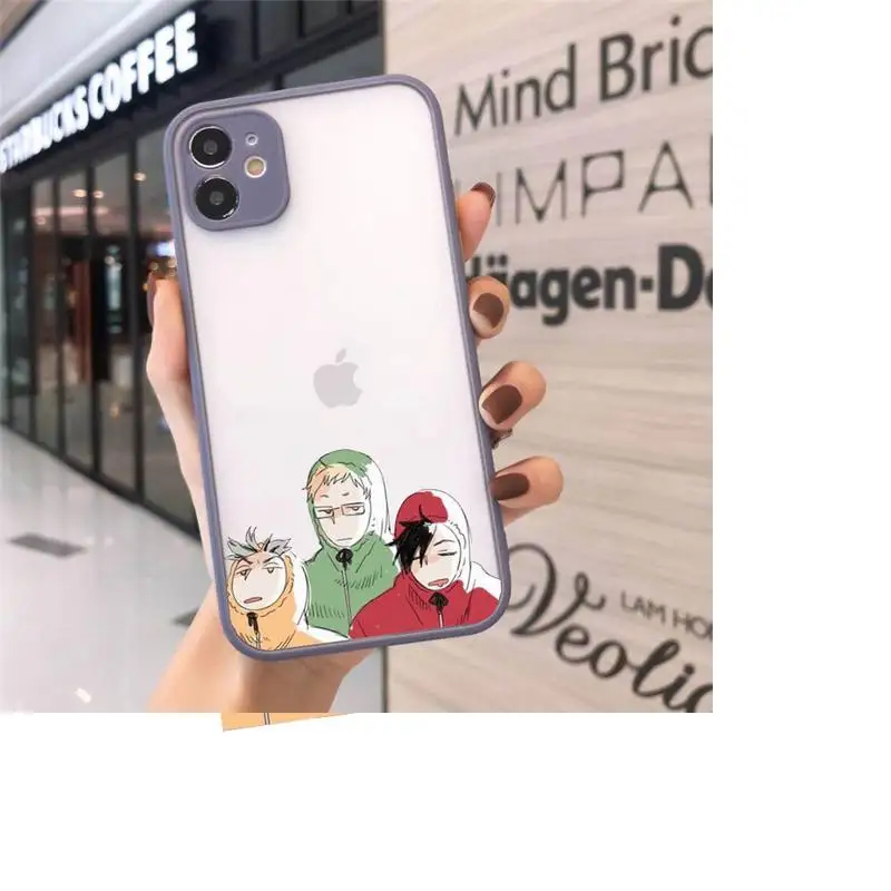 

Japan anime volleyball Haikyuu Phone Cases matte transparent For iphone 7 8 11 12 plus mini x xs xr pro max cover