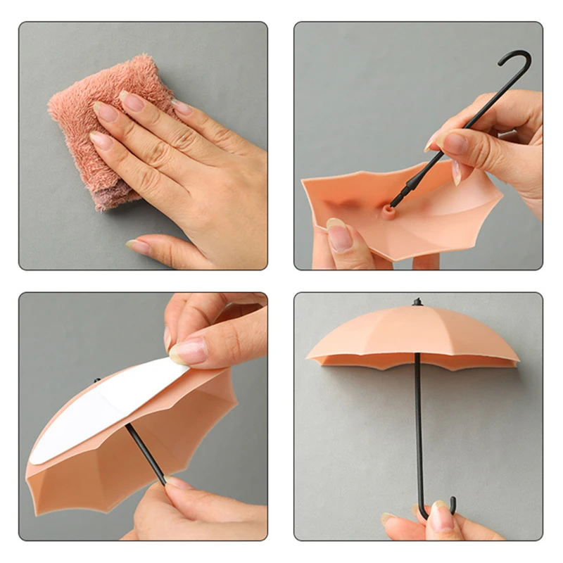 3 шт. крючок для зонтика без перфорации мелкого мусора ключей маркировки стеллаж