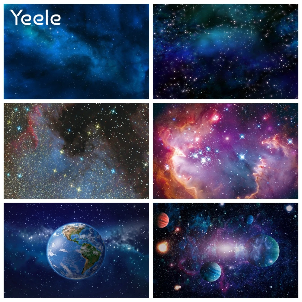 

Yeele Fantasy Space Universe Nebula Starry Sky Scene Baby Portrait Birthday Photography Background Backdrops For Photo Studio