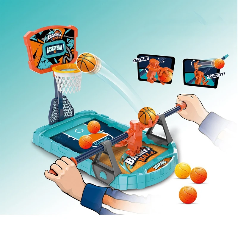 

Single Player Indoor Tabletop Sport Board Game Shooting Finger Basketball Mini Set