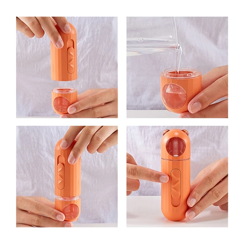 

Mini Facial Mister Portable Sprayer USB Rechargeable Nano Spray Humidifier for Moisturizing Face Water Spa Skin Care