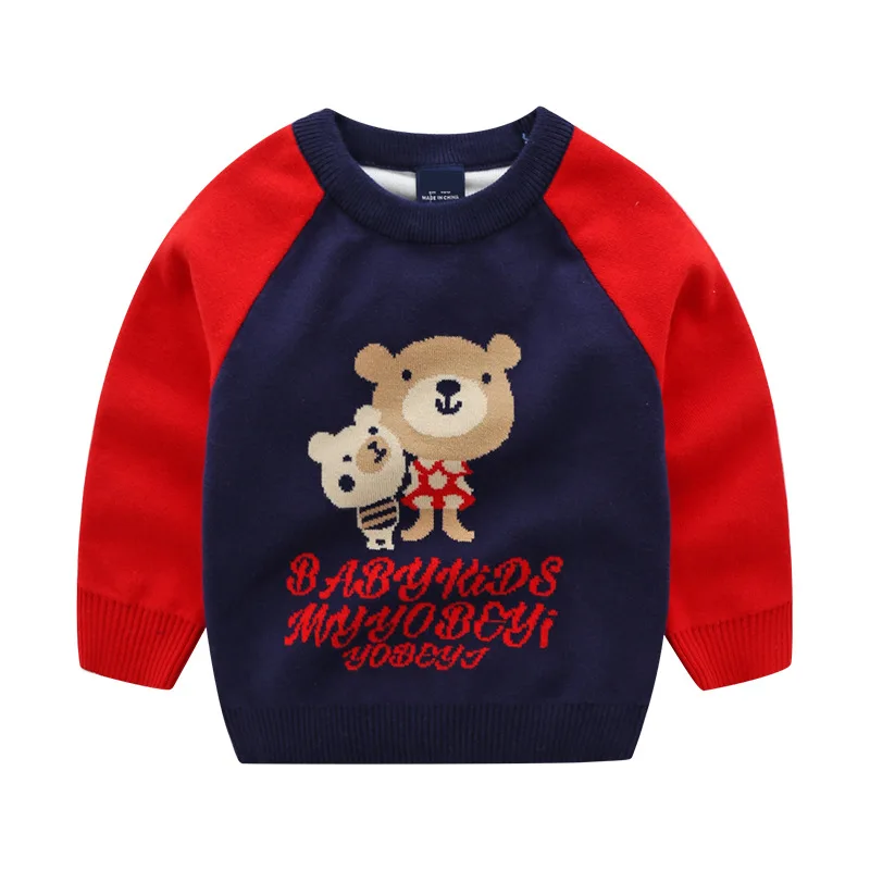 Свитер для мальчиков и девочек Повседневная Верхняя одежда с круглым вырезом