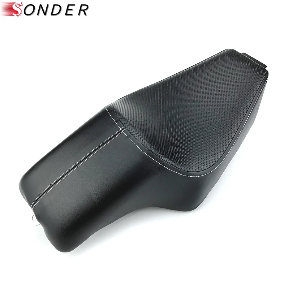 Для Harley Sportster XL 883 iron X48 XL883 1200 48-8 2004- мотоциклетное кожаное сиденье для водителя спереди и сзади