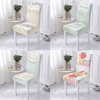 cartoon animal style chair cover dining room chairs covers computer chairs cover english letters pattern sofa and chairs covers