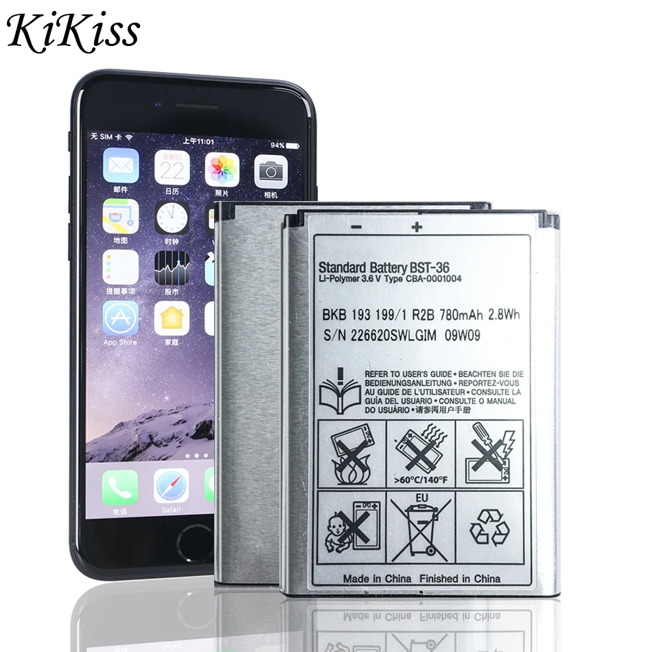 Хорошее качество BST 36 BST36 Батарея для Sony Ericsson Z320i z550i K310i K320I T270i T280i T258 w200i Z300i Z310i z558i