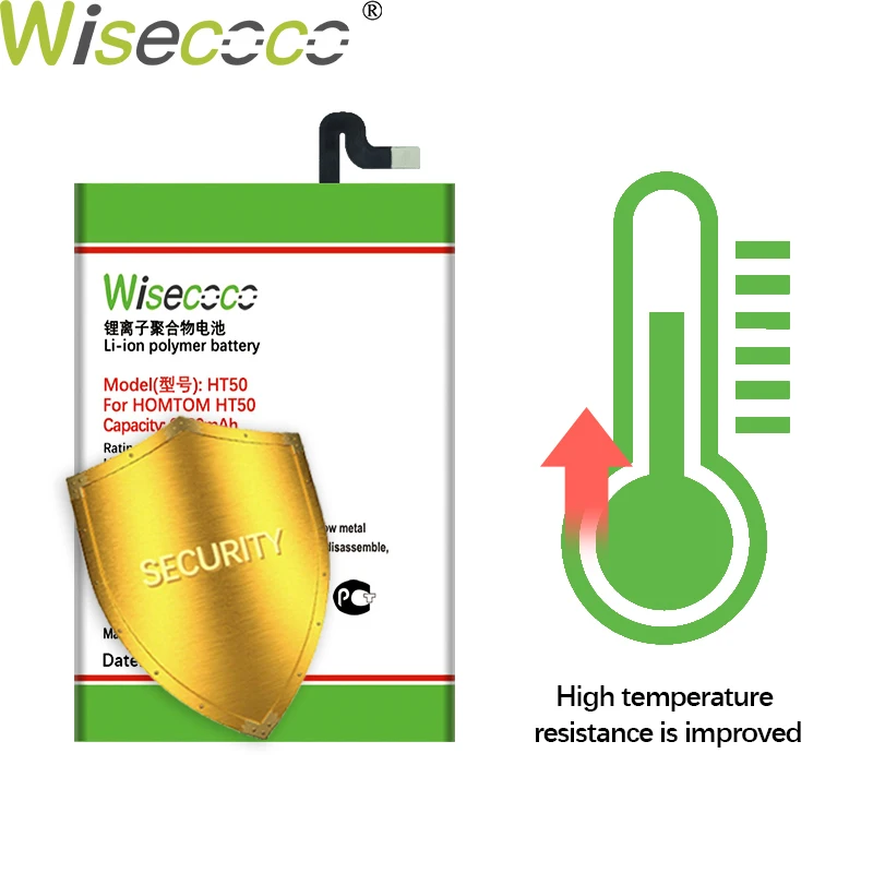 Wisecoco HT50 6700 мАч аккумулятор для HOMTOM HT50 HT 50 аккумулятор для сотового телефона Встроенный аккумулятор замена+ номер отслеживания