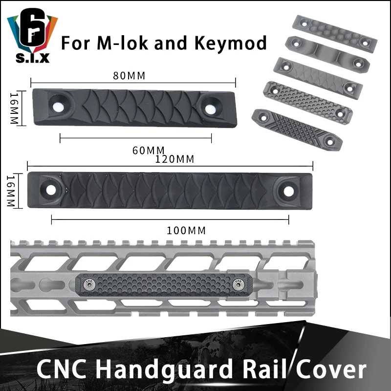 Тактический RS CNC для M-lok и Keymod накладка на рельсы 120 мм/80 мм две версии направляющие