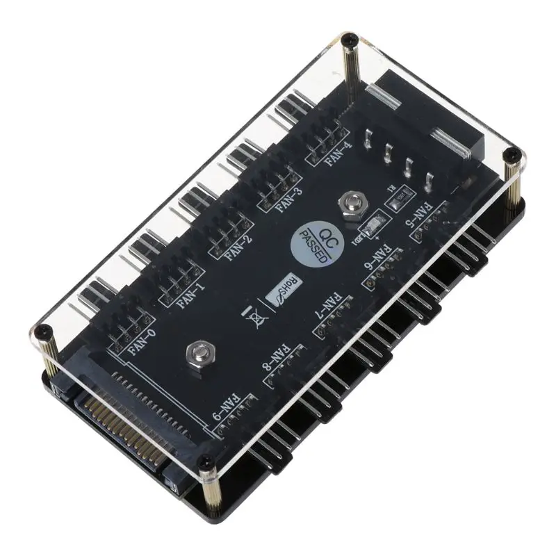 Fan HUB Adapter 4Pin Molex or SATA 15Pin Power Connector CPU Cooler PC Chassis Case Cooling Splitter Converter | Компьютеры и офис