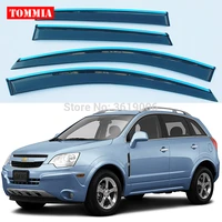 tommia brand new for chevrolet captiva window visor shade vent wind rain deflector guards cover 4pcsset