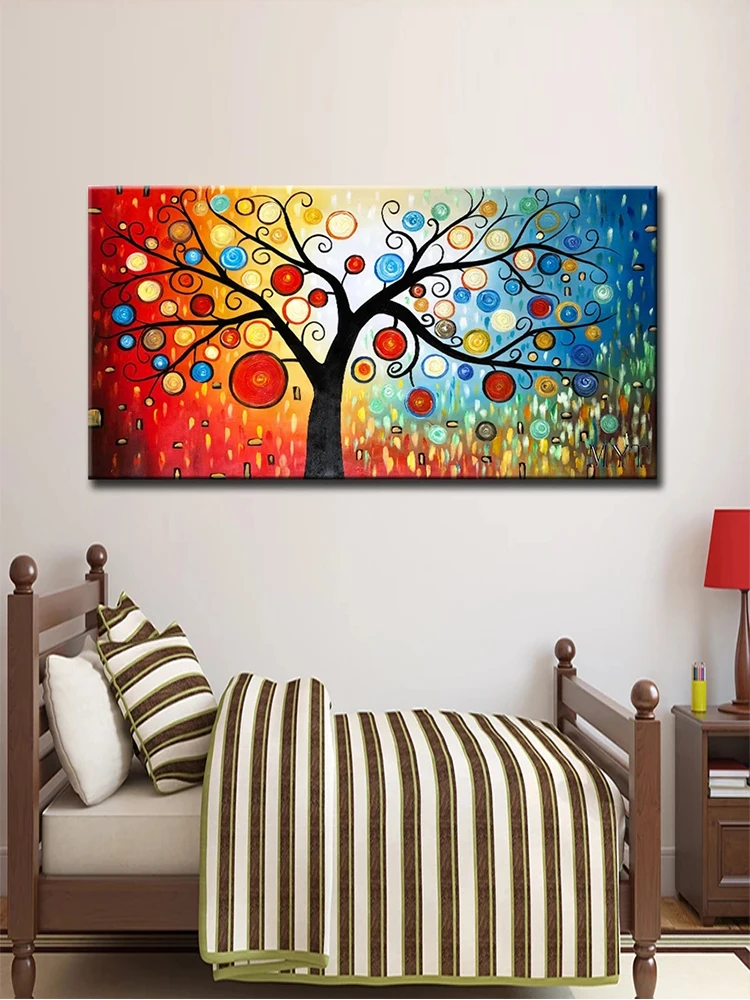 Ручная работа настенная абстрактная картина дерево украшение на стену живопись