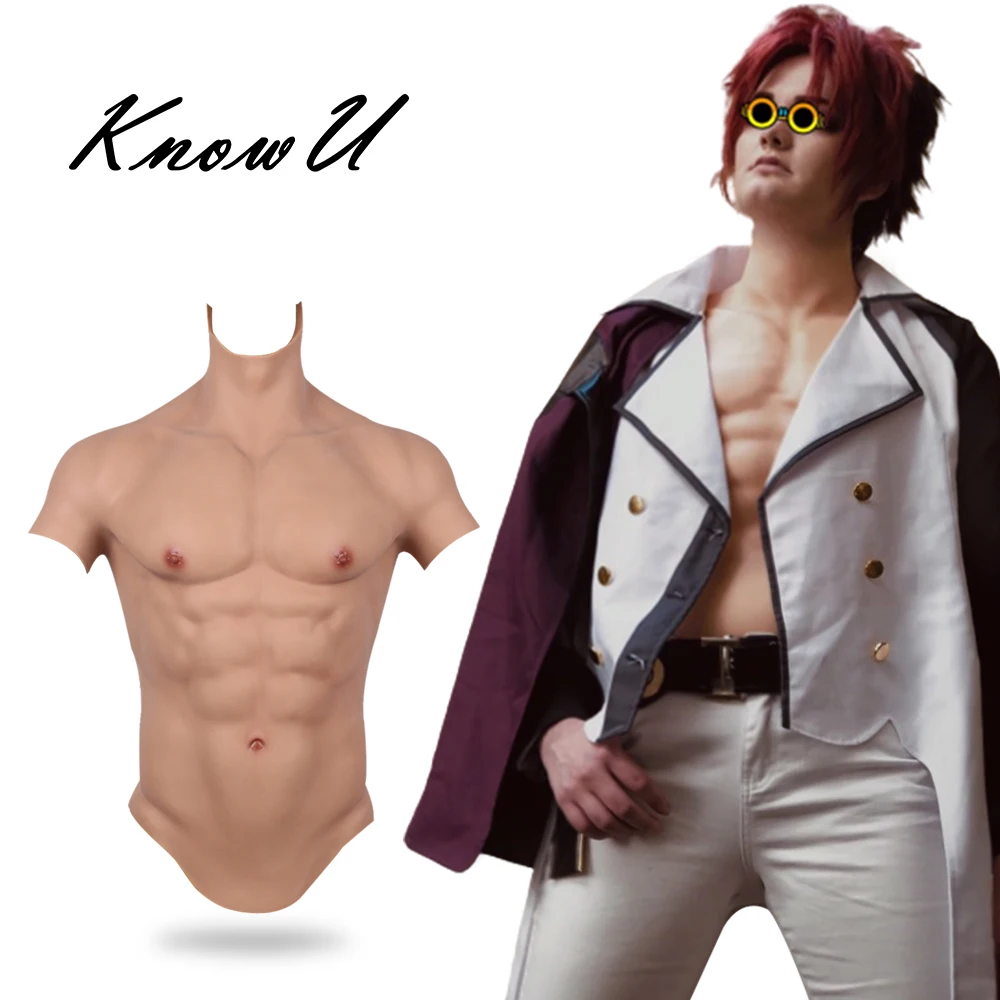 Улучшенный мужской костюм для косплея новых цветов имитация мышц живота Мужская