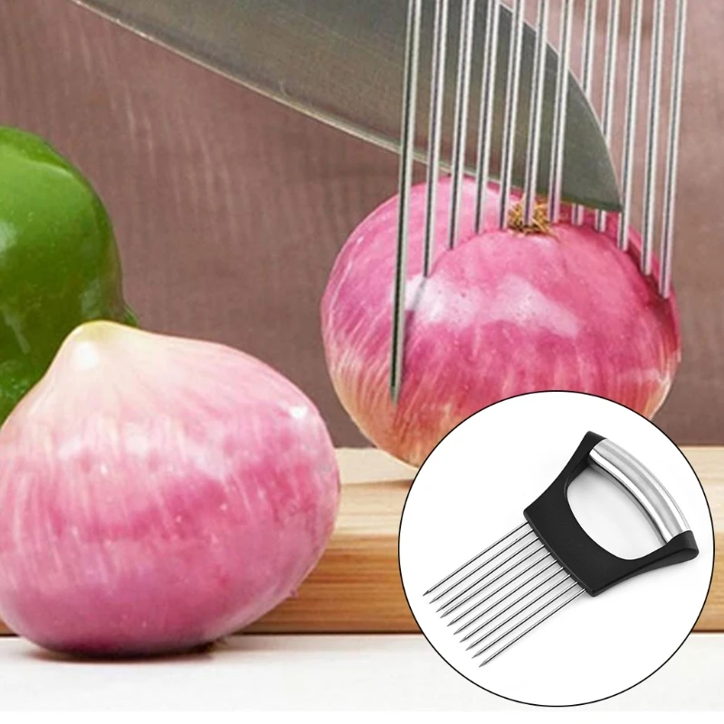 

C5AD Multipurpose Food Slicer Assistant Cutting Onion Insert Device Manual Vegetable