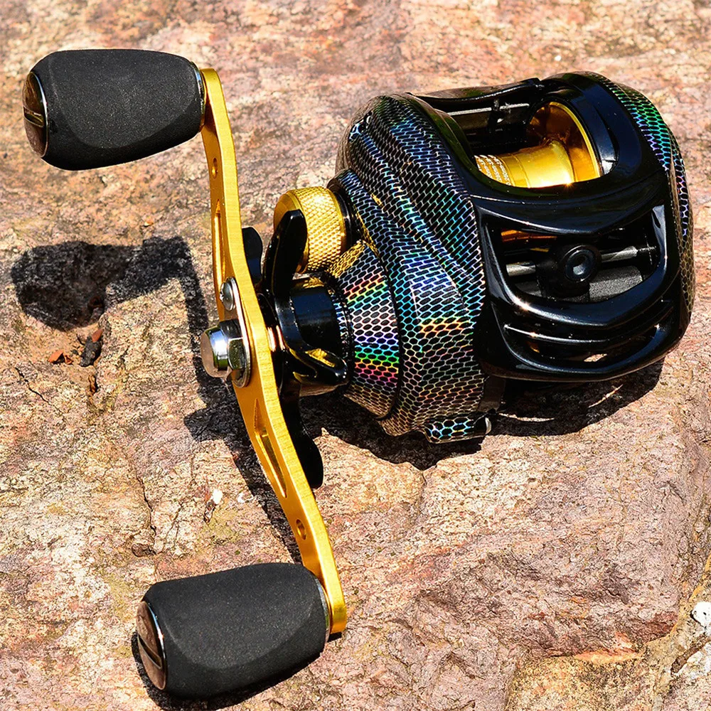 Baitcasting Reel 184g/6.49oz Ultralight Casting Smooth Metal Fishing with Deep or Shallow Spool for Bass | Спорт и развлечения