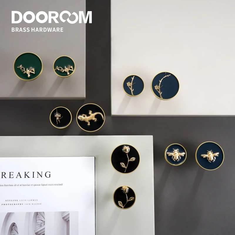 Dooroom латунные мебельные ручки современный простой шкаф комод обувной ящик шкафа