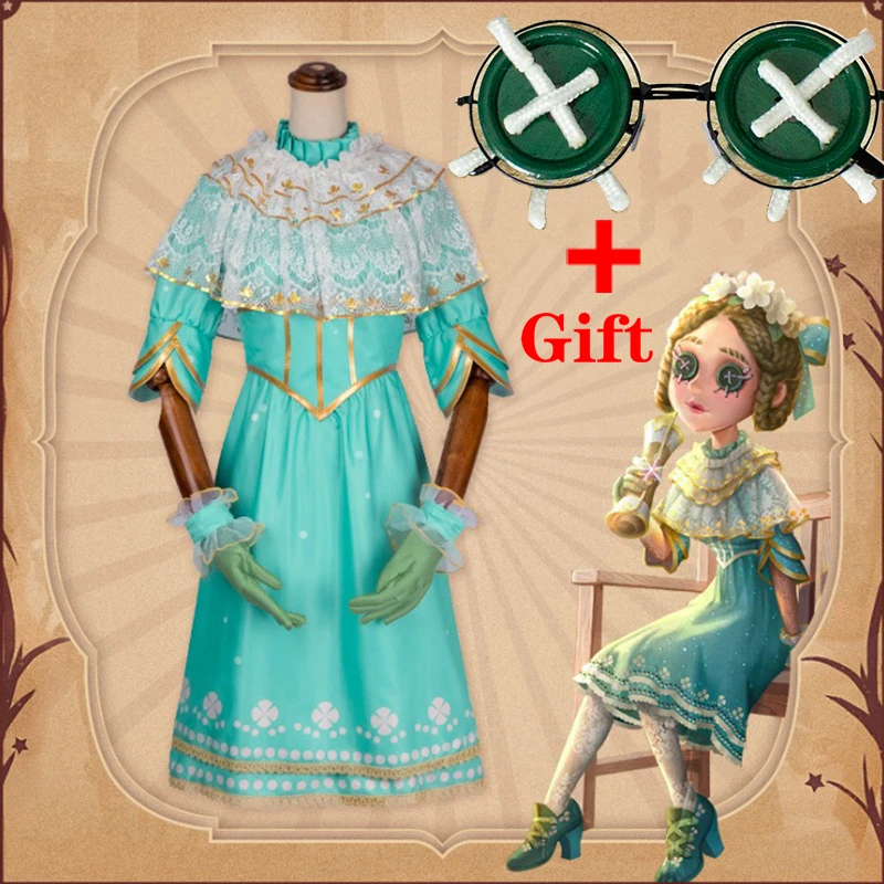 Игра идентичность V маскарадные костюмы доктора Эмили глянца Платье для косплея