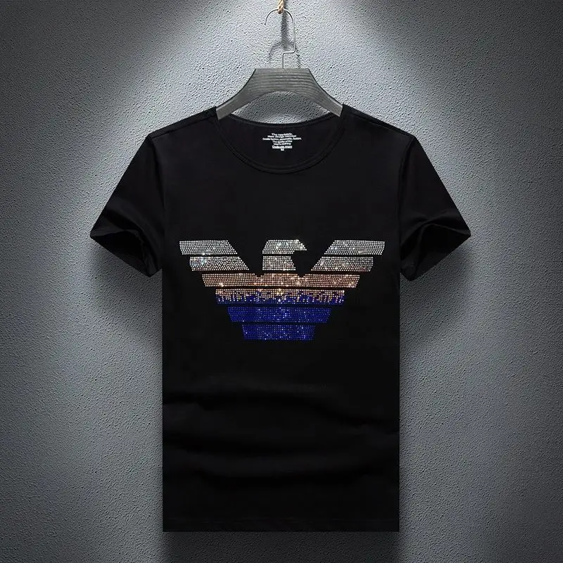 

2021 New Men's Hot Drill Round Neck Men's Casual T-shirt Summer Fashion Versatile Large Men's Youth Student Short Sleeve T-shirt