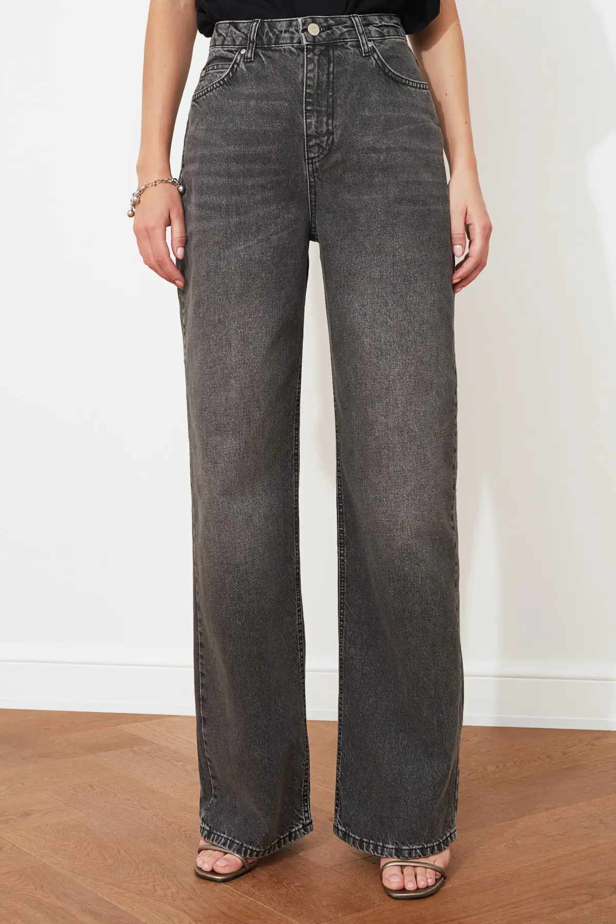 

Trendyol High Bel Wide Leg Jeans TWOAW21JE0557