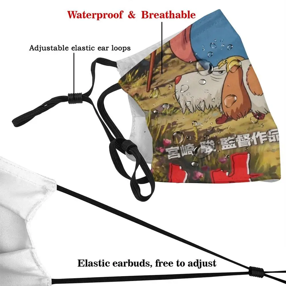 Howl'S перемещение плакат с замком со смешным рисунком многоразовые Pm2.5 фильтр