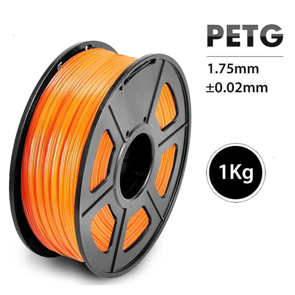 1,75 мм нить для 3d принтера PETG 1 кг с катушкой SUNLU Обычная брендовая нить PETG без пузырьков 395 м/рулон
