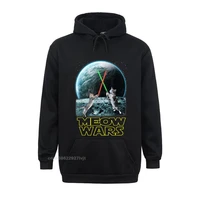 meow wars cahoodie funny gifts for cats lovers hoodie hoodie casual tops tees new arrival simple style cotton